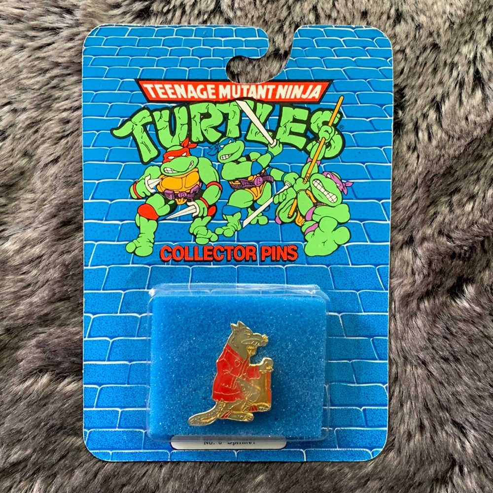 TMNT Splinter #6 1989 Collector Pin-Teenage Mutant Ninja Turtles-Ace Novelty